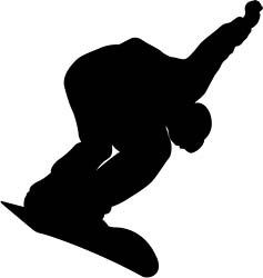 Snowboard silhouette